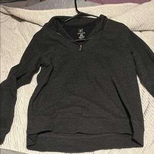 George Men's Charcoal Zip-Up Sweater